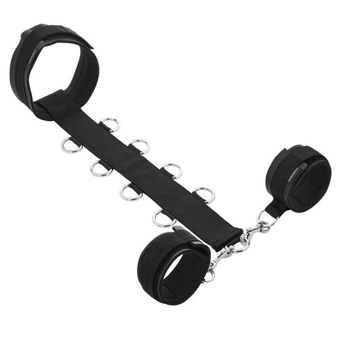 Sportsheets Adjustable Neoprene Neck & Wrist Restraint Black
