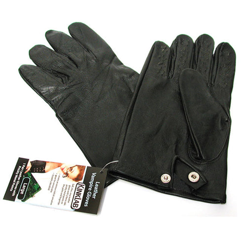 Leather Vampire Gloves size M