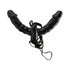 Fetish Fantasy Series Vibrating Double Delight Strap-On With 6 in. Dual-Ended Dildo Black