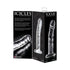 Icicles No. 62 Curved Realistic 6.5 in. Glass Dildo Clear