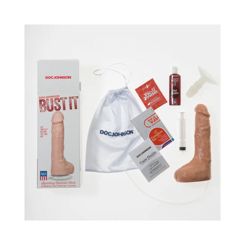 Bust It Squirting Realistic Cock w/1oz Nut Butter