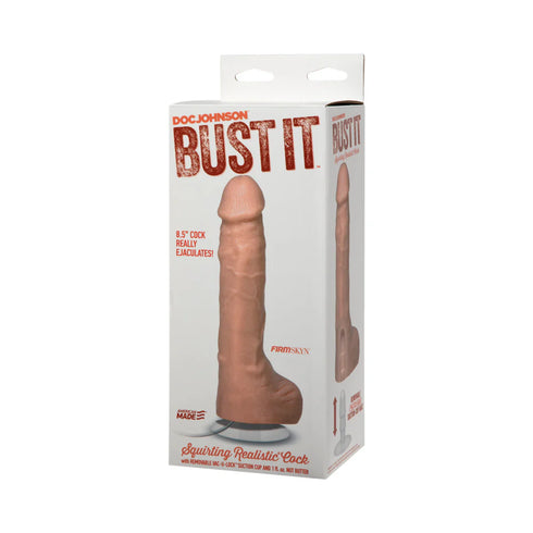 Bust It Squirting Realistic Cock w/1oz Nut Butter