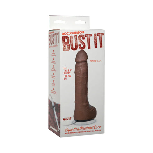 Bust It Squirting Realistic Cock w/1oz Nut Butter