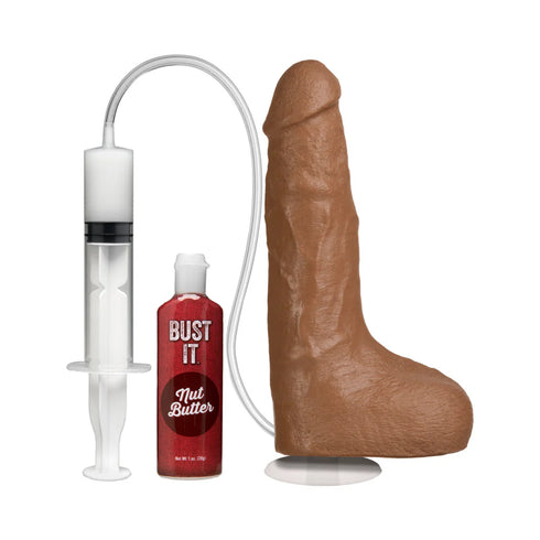 Bust It Squirting Realistic Cock w/1oz Nut Butter