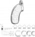 Shots ManCage Model 03 Adjustable 4.5 in. Chastity Cock Cage Clear