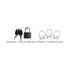 Fantasy C-Ringz Extreme Silicone Cock Blocker Locking Chastity Cage Black
