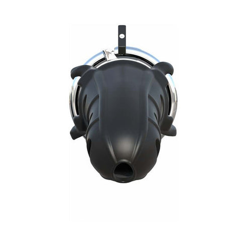 Fantasy C-Ringz Hardcore Silicone Cock Blocker Locking Chastity Cage Black