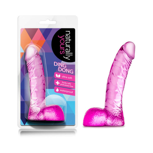 Naturally Yours Ding Dong Realistic 5.5 in. Dildo with Balls