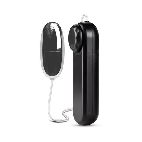 B Yours Silver Power Bullet Remote-Controlled Egg Vibrator Black