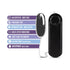 B Yours Silver Power Bullet Remote-Controlled Egg Vibrator Black