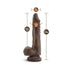 Dr. Skin Stud Muffin Realistic 8.5 in. Dildo with Balls
