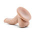 Dr. Skin Mini Cock Realistic 4 in. Dildo with Balls Beige