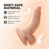 Dr. Skin Mini Cock Realistic 4 in. Dildo with Balls Beige