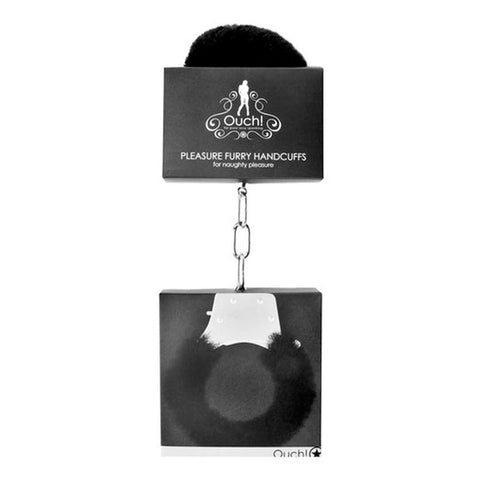 Ouch! Pleasure Furry Handcuffs With Quick-Release