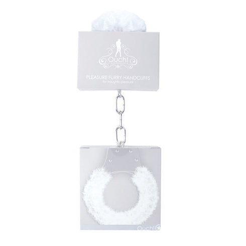 Ouch! Pleasure Furry Handcuffs With Quick-Release