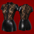 Allure The Dramatique Wet Look Jumper with Lace Bodice & Front Zipper