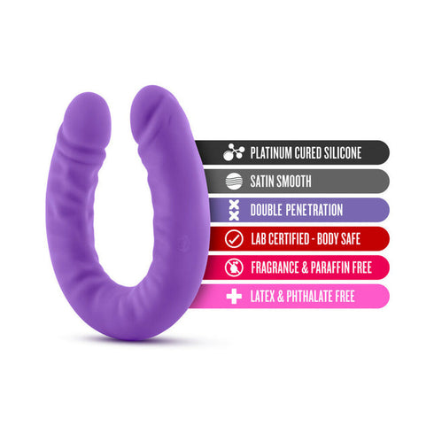 Ruse Realistic 18 in. Silicone Slim Double Dong Dual Ended Dildo