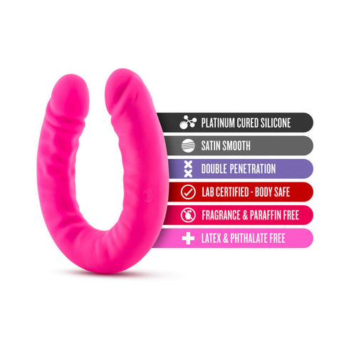 Ruse Realistic 18 in. Silicone Slim Double Dong Dual Ended Dildo