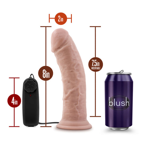 Dr. Skin Dr. Joe Realistic 8 in. Vibrating Dildo
