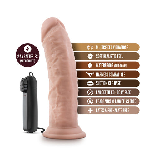 Dr. Skin Dr. Joe Realistic 8 in. Vibrating Dildo
