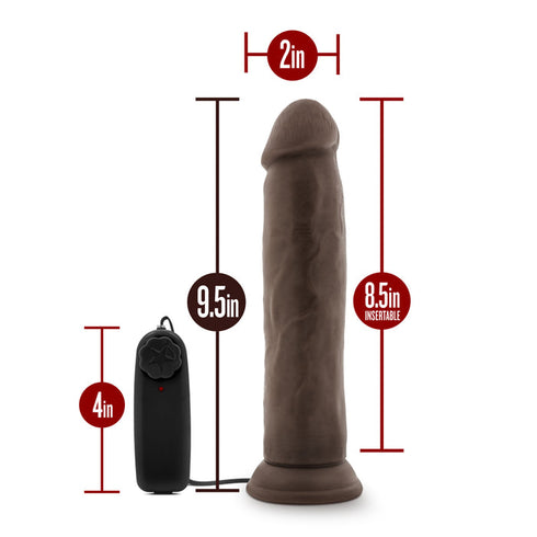 Dr. Skin Dr. Throb Realistic 9.5 in. Vibrating Dildo