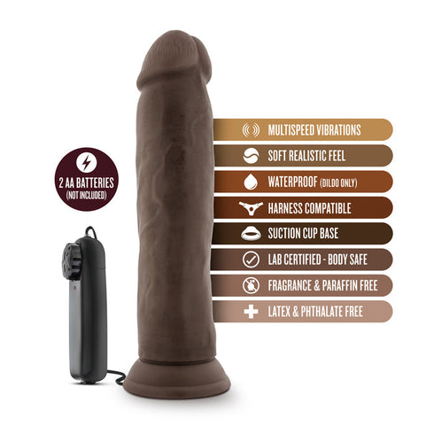 Dr. Skin Dr. Throb Realistic 9.5 in. Vibrating Dildo