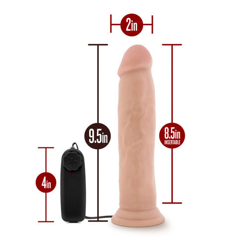 Dr. Skin Dr. Throb Realistic 9.5 in. Vibrating Dildo