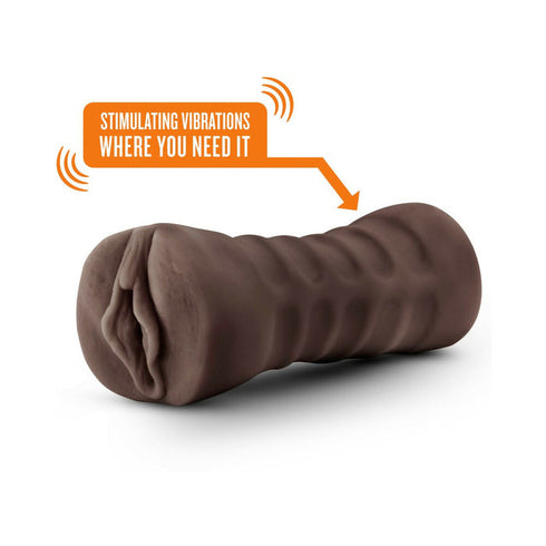 Hot Chocolate Brianna Vagina Stroker with Bullet Vibrator Brown