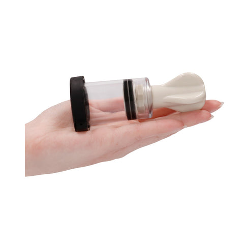 ElectroShock Remote-Controlled E-Stimulation Nipple Suckers White