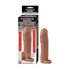 Natural Realskin Vibrating Xtender With Scrotum Ring-Flesh