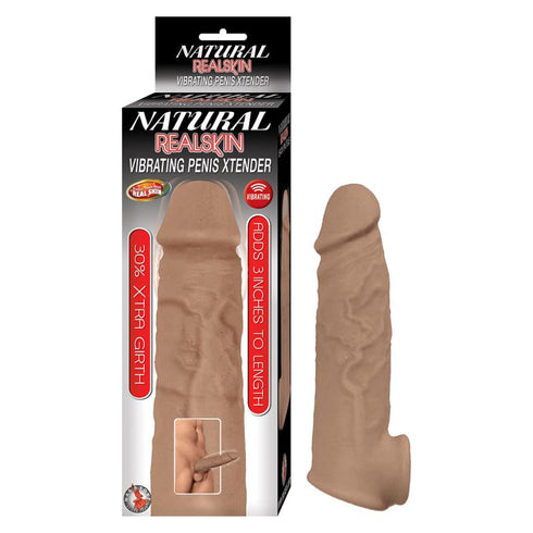 Natural Realskin Vibrating Penis Xtender