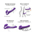 Strap-On-Me Rechargeable Remote-Controlled Vibrating Bendable Strap-On