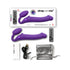 Strap-On-Me Rechargeable Remote-Controlled Silicone Vibrating Bendable Strap-On Purple L