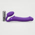 Strap-On-Me Rechargeable Remote-Controlled Silicone Vibrating Bendable Strap-On Purple L