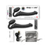 Strap-On-Me Rechargeable Remote-Controlled Vibrating Bendable Strap-On