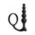 Cock Ring with Anal Beads - Vibrating Penis Ring Butt Plug Combo for Men