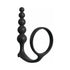 Cock Ring with Anal Beads - Vibrating Penis Ring Butt Plug Combo for Men
