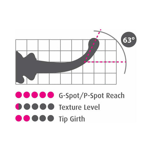 Icicles No. 87 Curved Glass G-Spot Massager With Suction Cup