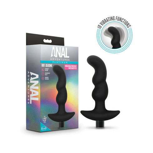 Anal Adventures Platinum Silicone Rechargeable Vibrating Prostate Massager