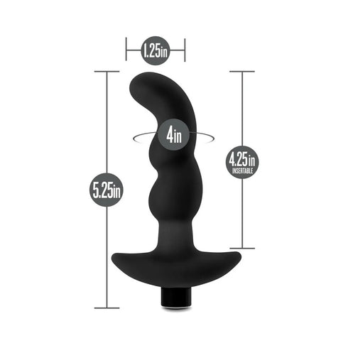 Anal Adventures Platinum Silicone Rechargeable Vibrating Prostate Massager