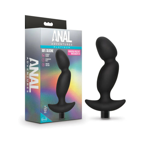 Anal Adventures Platinum Silicone Rechargeable Vibrating Prostate Massager