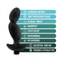 Anal Adventures Platinum Silicone Rechargeable Vibrating Prostate Massager