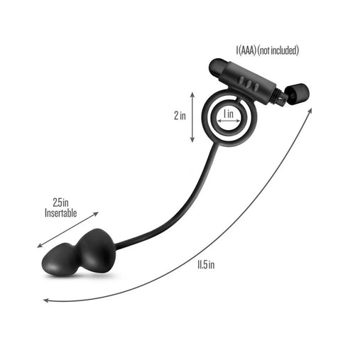 Prostate Massager with Cock Ring - Vibrating Butt Plug Penis Ring Combo | Couples Toy
