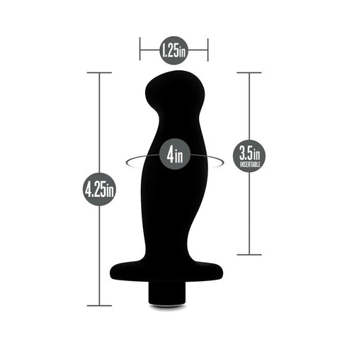 Anal Adventures Platinum Silicone Rechargeable Vibrating Prostate Massager