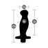 Anal Adventures Platinum Silicone Rechargeable Vibrating Prostate Massager