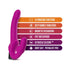 Temptasia Estella 9.5 in. Silicone Strapless Strap-On Dildo with Bullet Vibrator Pink