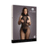 Le Desir Fishnet and Lace Bodystocking Black Queen Size