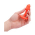 b-Vibe Vibrating Snug Plug 1 Rechargeable Weighted Silicone Anal Plug Orange