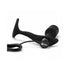 b-Vibe Vibrating Snug & Tug Rechargeable Weighted Silicone Anal Plug with Cockring Black