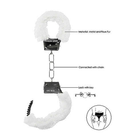 Furry Handcuffs with Quick Release - BDSM Bondage Restraints for Couples | Beginner Cuffs